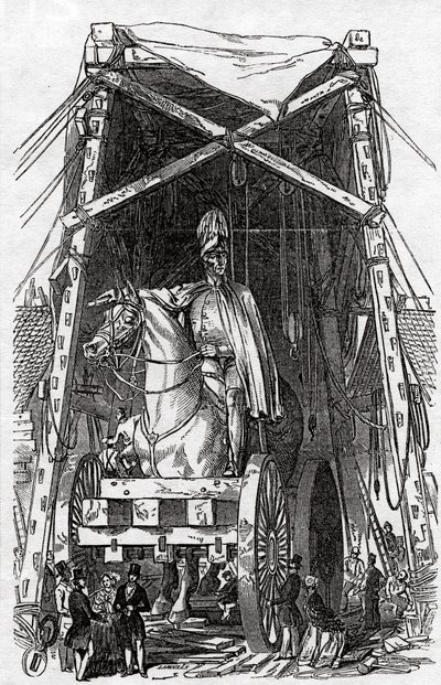 La Statue à la fonderie de M. Wyatt, publiée dans 